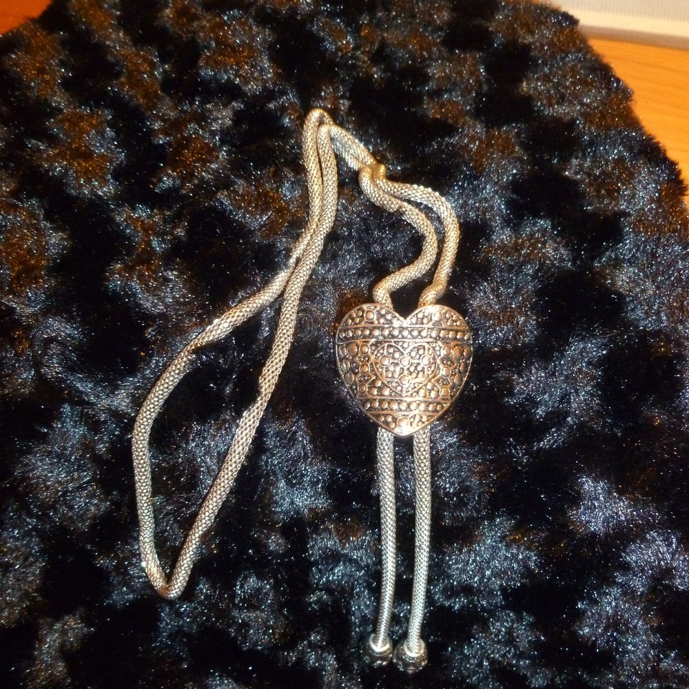 Bolo Tie Heart Necklace